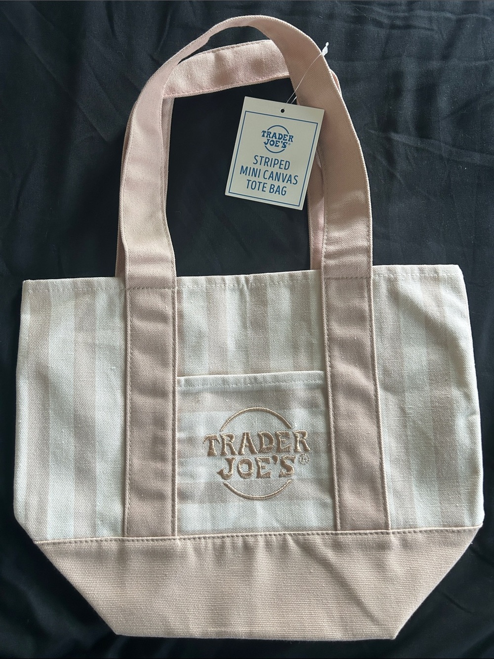 Trader Joe’s Striped Mini Tote Bag